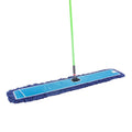 Clean Tek Professional Blue Cotton-Poly Blend Dust / Dry Mop - with 64" Handle - 48" x 5" - 1 count box