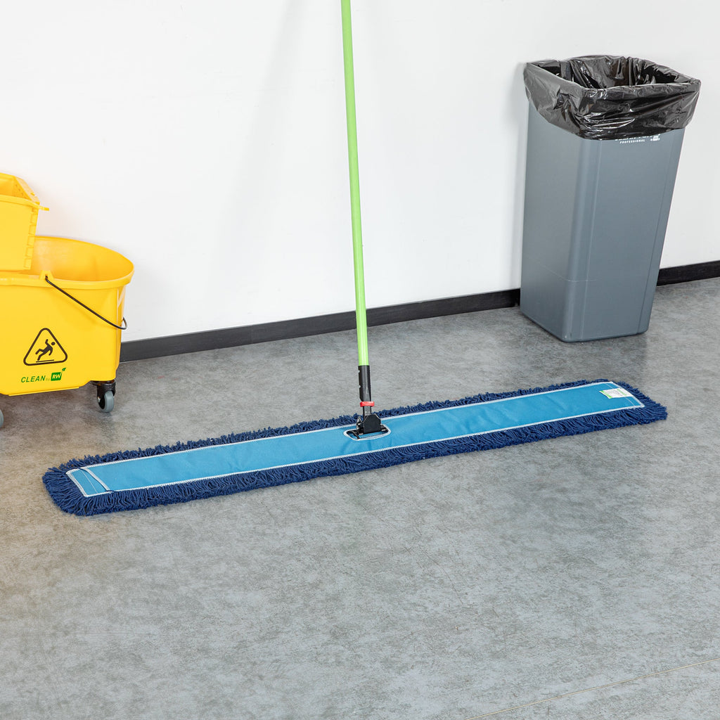 Clean Tek Professional Blue Cotton-Poly Dust Mop Head - 59 3/4" x 5" - 1 count box