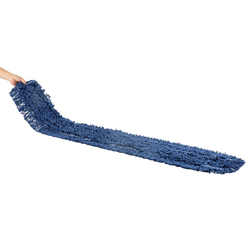 Clean Tek Professional Blue Cotton-Poly Dust Mop Head - 59 3/4" x 5" - 1 count box
