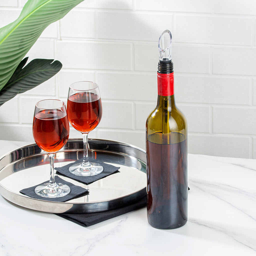 Bar Lux Stainless Steel Wine Chiller Stick / Pourer - with Aerator - 12 3/4" - 1 count box