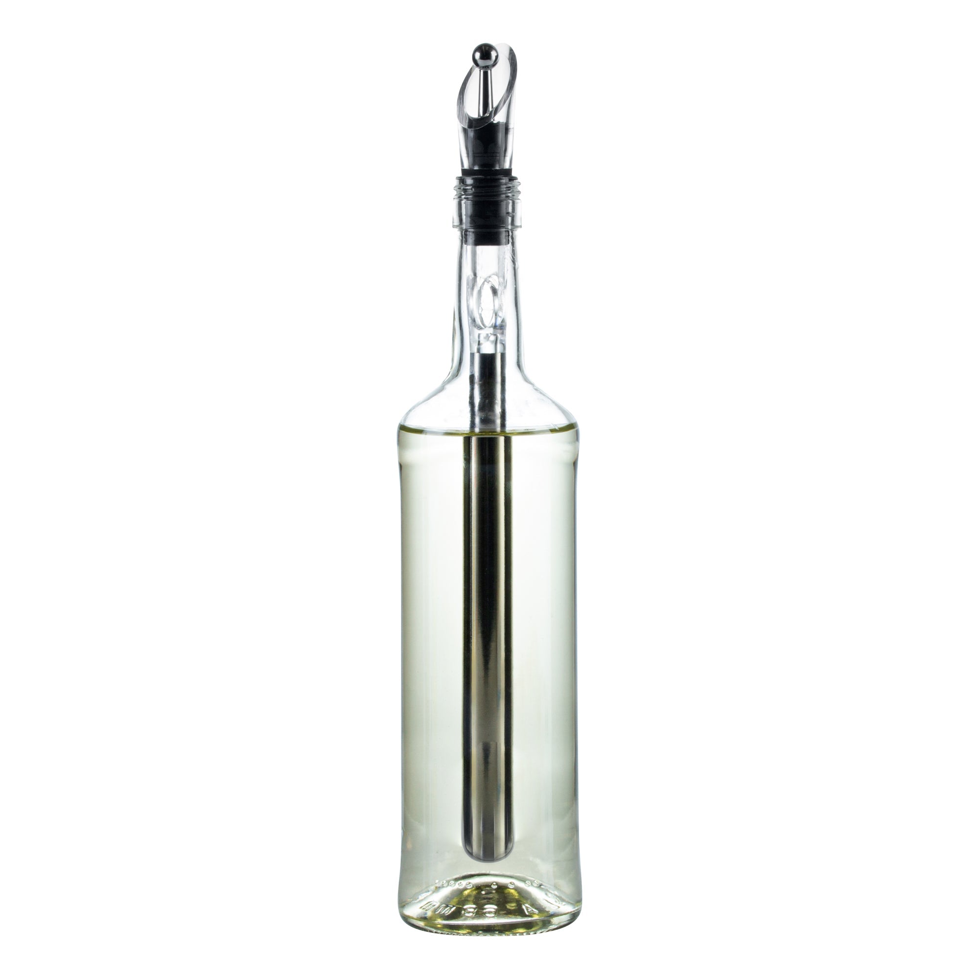 Bar Lux Stainless Steel Wine Chiller Stick / Pourer - with Aerator and Stopper - 12 3/4" - 1 count box