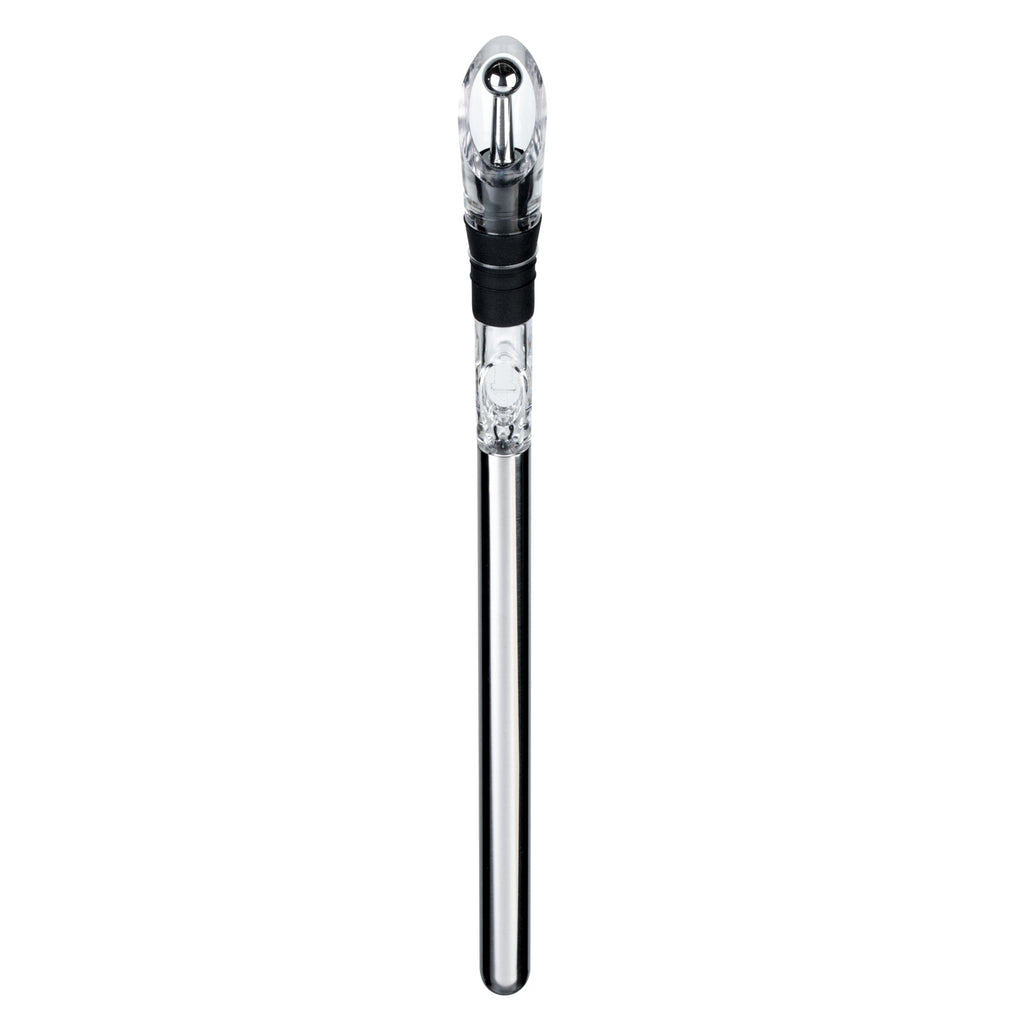 Bar Lux Stainless Steel Wine Chiller Stick / Pourer - with Aerator and Stopper - 12 3/4" - 1 count box