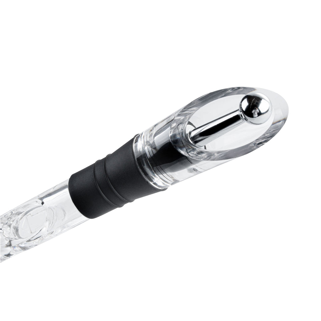 Bar Lux Stainless Steel Wine Chiller Stick / Pourer - with Aerator and Stopper - 12 3/4" - 1 count box