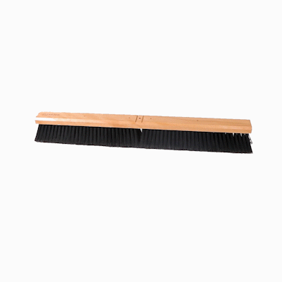 Clean Tek Professional 30" Hardwood Contractor / Push Broom Head - with Fine Flagged Bristles - 1 count box