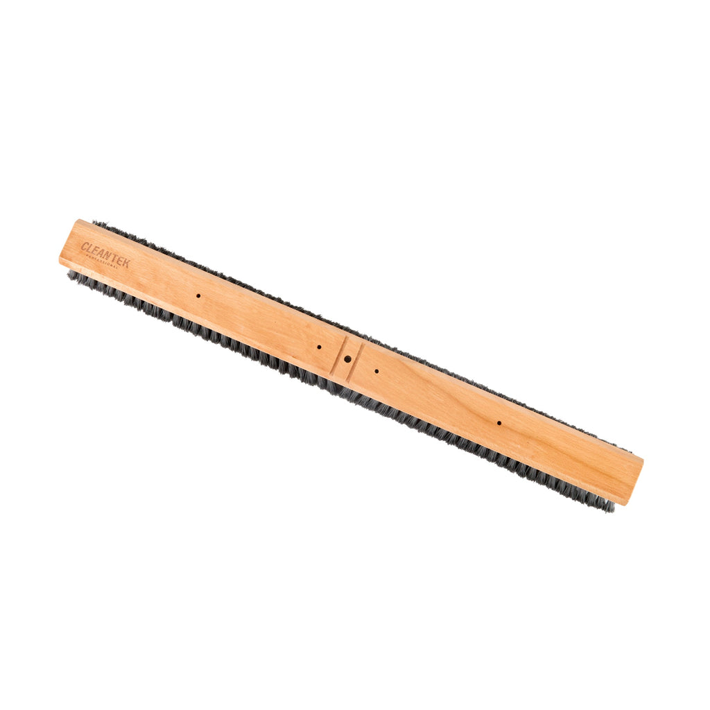 Clean Tek Professional 30" Hardwood Contractor / Push Broom Head - with Fine Flagged Bristles - 1 count box
