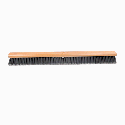 Clean Tek Professional 36" Hardwood Contractor / Push Broom Head - with Medium Flagged Bristles - 1 count box