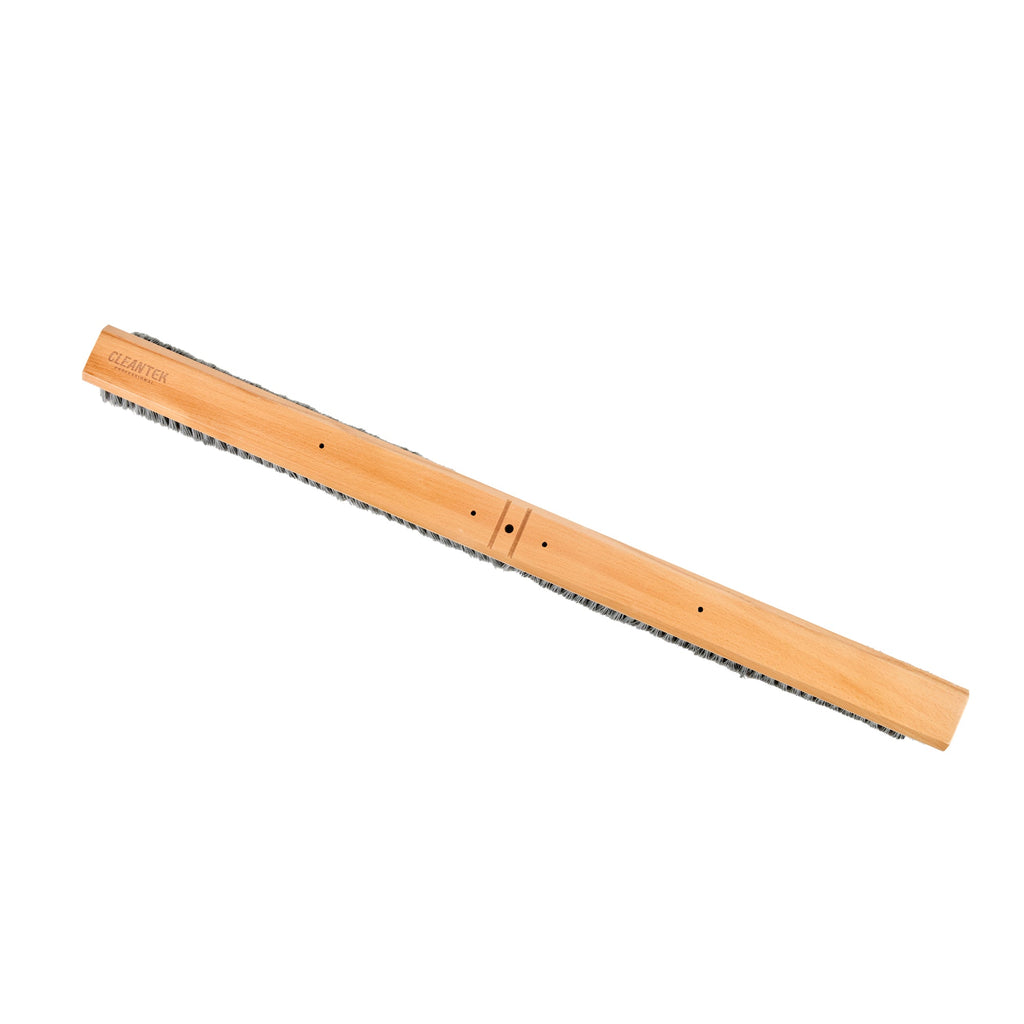 Clean Tek Professional 36" Hardwood Contractor / Push Broom Head - with Medium Flagged Bristles - 1 count box