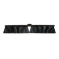 Clean Tek Professional 23 1/2" Black Plastic Push Broom Head - with Heavy Unflagged Bristles - 1 count box