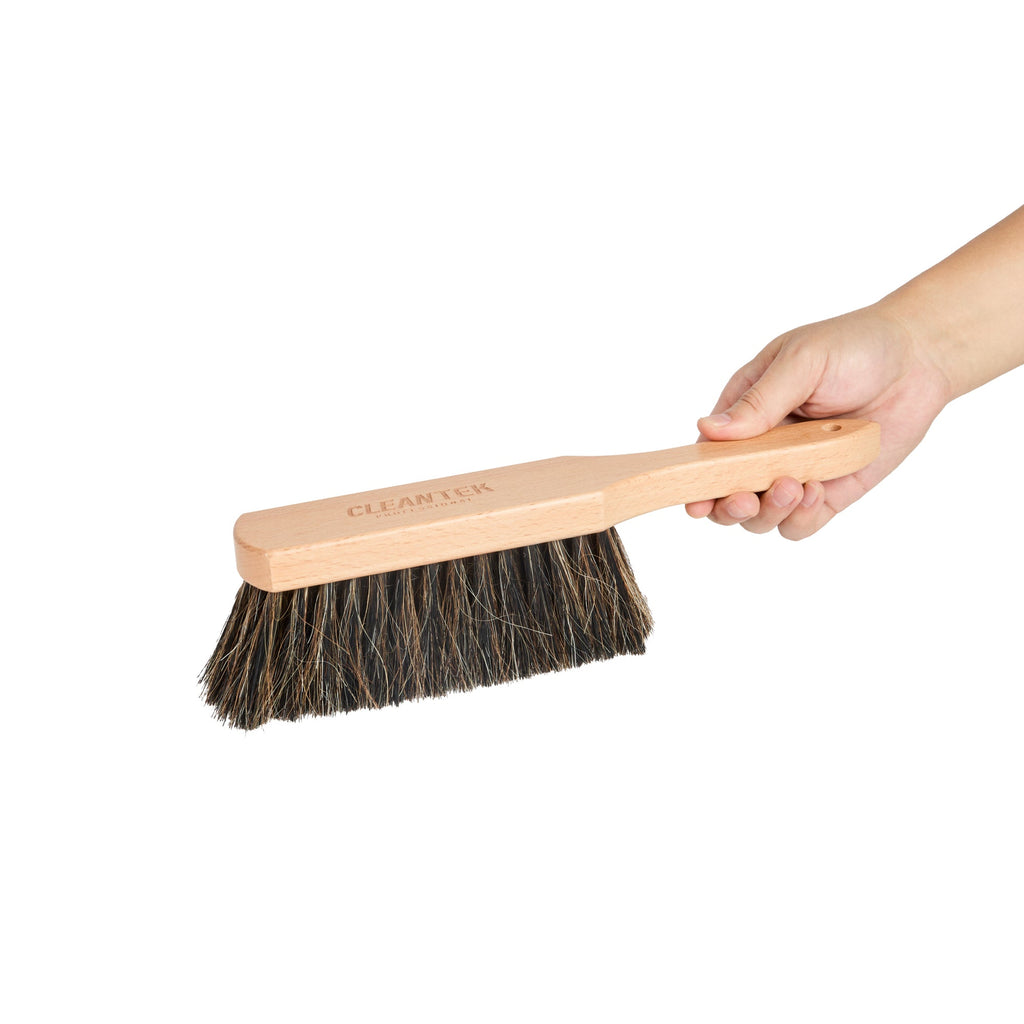 Clean Tek Professional 12" Wood Counter Brush - with Unflagged Horsehair Bristles - 1 count box