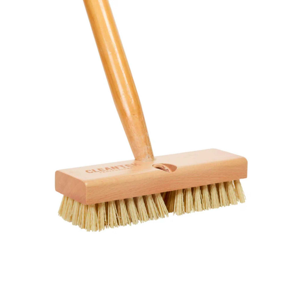 Clean Tek Professional 8" Wood Deck Scrub Brush Head - with Stiff Bristles - 1 count box