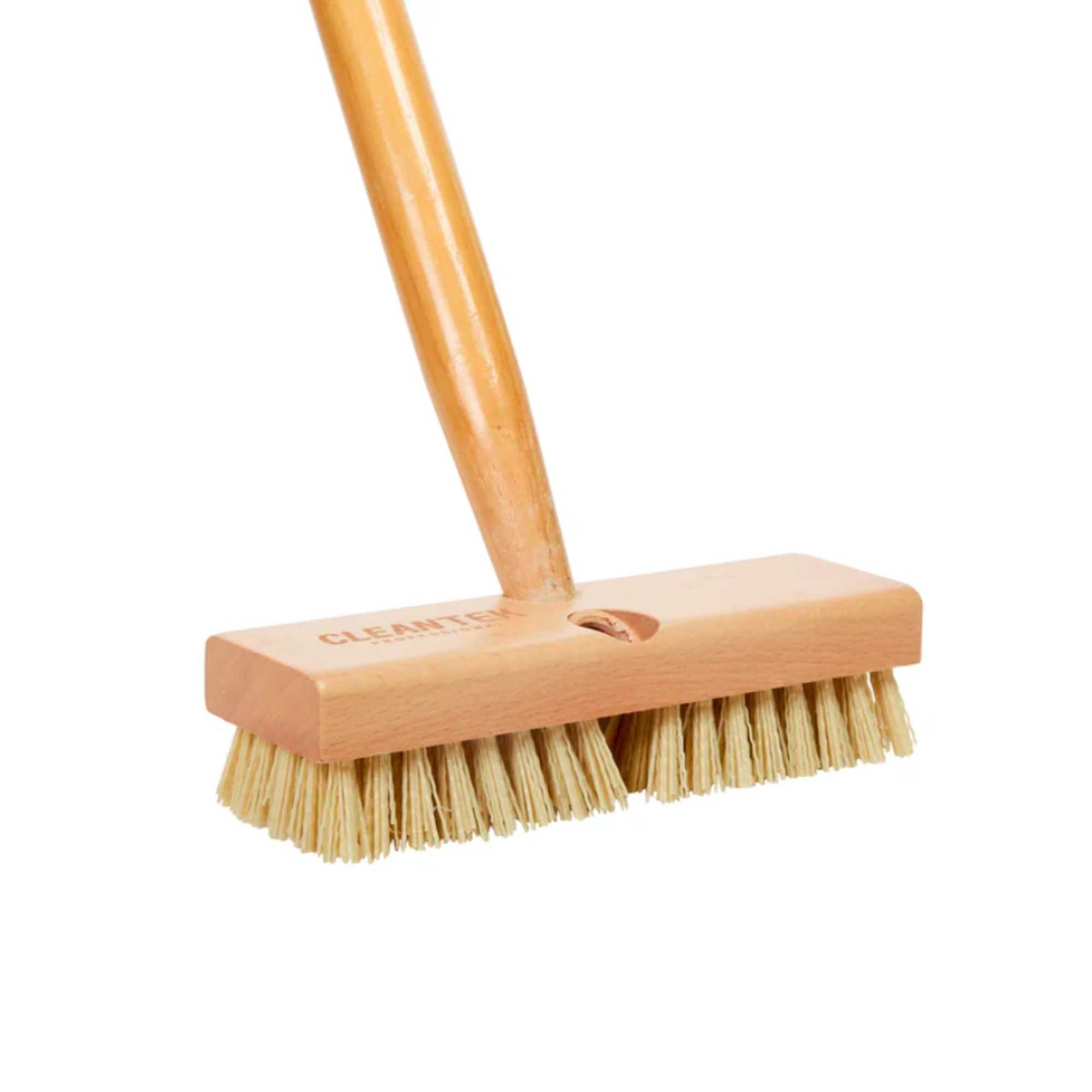 Clean Tek Professional 8" Wood Deck Scrub Brush Head - with Stiff Bristles - 1 count box
