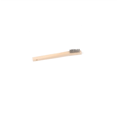 Clean Tek Professional 7 3/4" Stainless Steel Wire Bristle Grill / Oven Brush - with Curved Handle - 1 count box