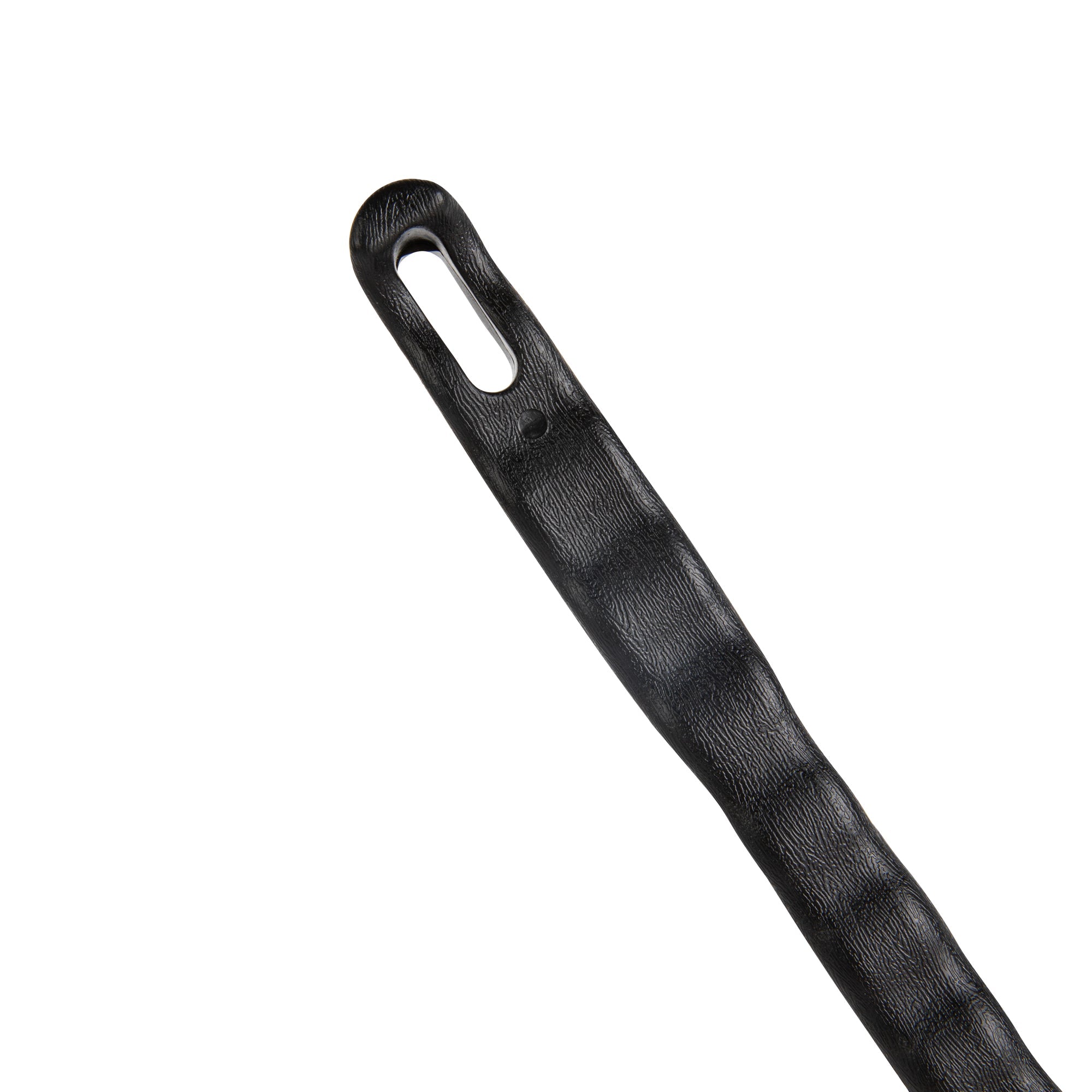 Clean Tek Professional 20 1/2" Black Plastic Utility Scrub Brush - with Yellow Bristles - 1 count box