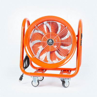 Wind Blade Red Portable High Velocity Ventilator Fan - Tilt Head, 1 3/4 HP, 4,643 CFM - 16" - 1 count box