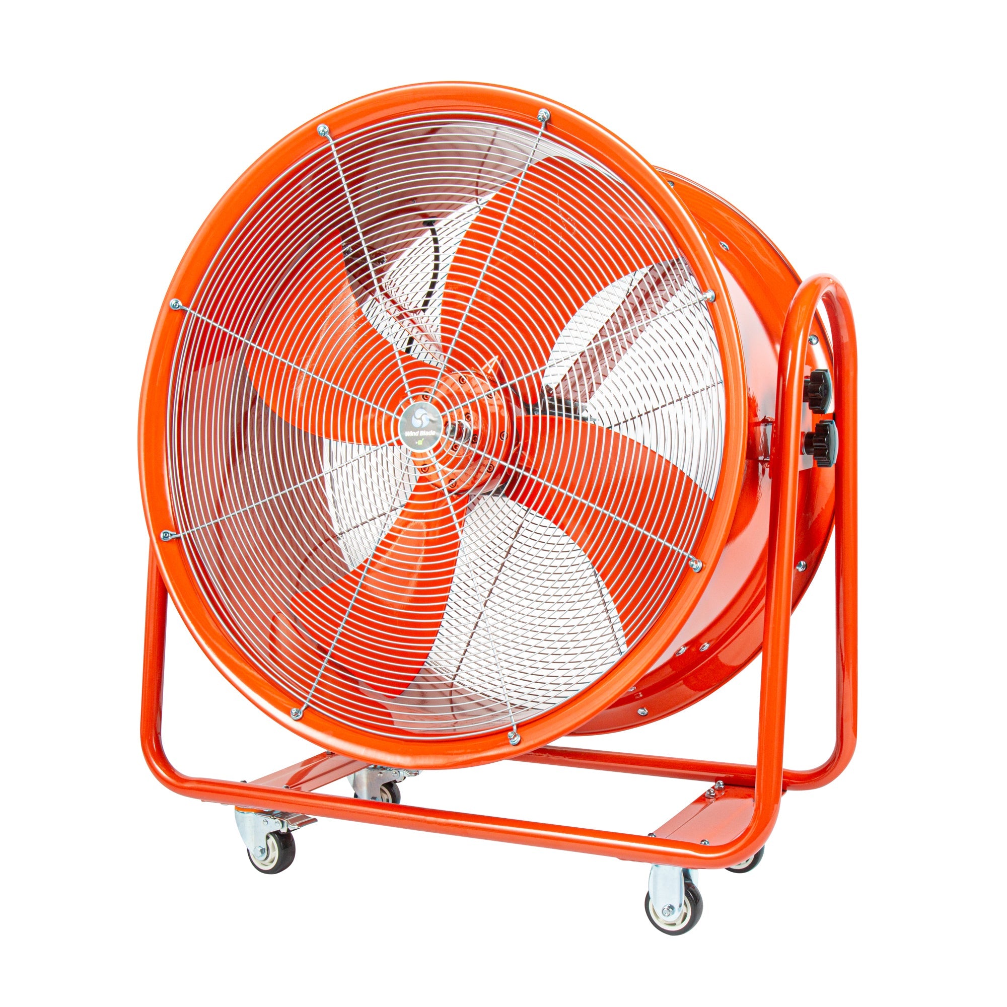 Wind Blade Red Portable High Velocity Ventilator Drum Fan - Tilt Head, 3/4 HP, 9,286 CFM - 32" - 1 count box