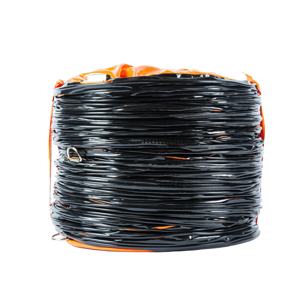Wind Blade Orange PVC Ventilation Duct Hose - For 10" Ventilator Fan, Insulated, Extra Flexible - 9 3/4" x 25' - 1 count box
