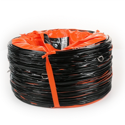 Wind Blade Orange PVC Ventilation Duct Hose - For 16" Ventilator Fan, Insulated, Extra Flexible - 15 3/4" x 25' - 1 count box
