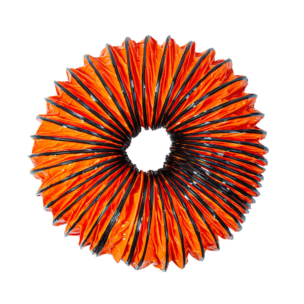 Wind Blade Orange PVC Ventilation Duct Hose - For 16" Ventilator Fan, Insulated, Extra Flexible - 15 3/4" x 25' - 1 count box