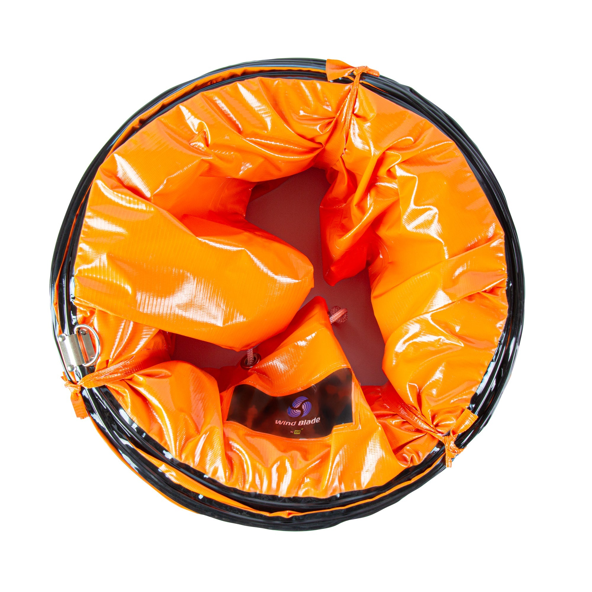 Wind Blade Orange PVC Ventilation Duct Hose - For 16" Ventilator Fan, Insulated, Extra Flexible - 15 3/4" x 25' - 1 count box