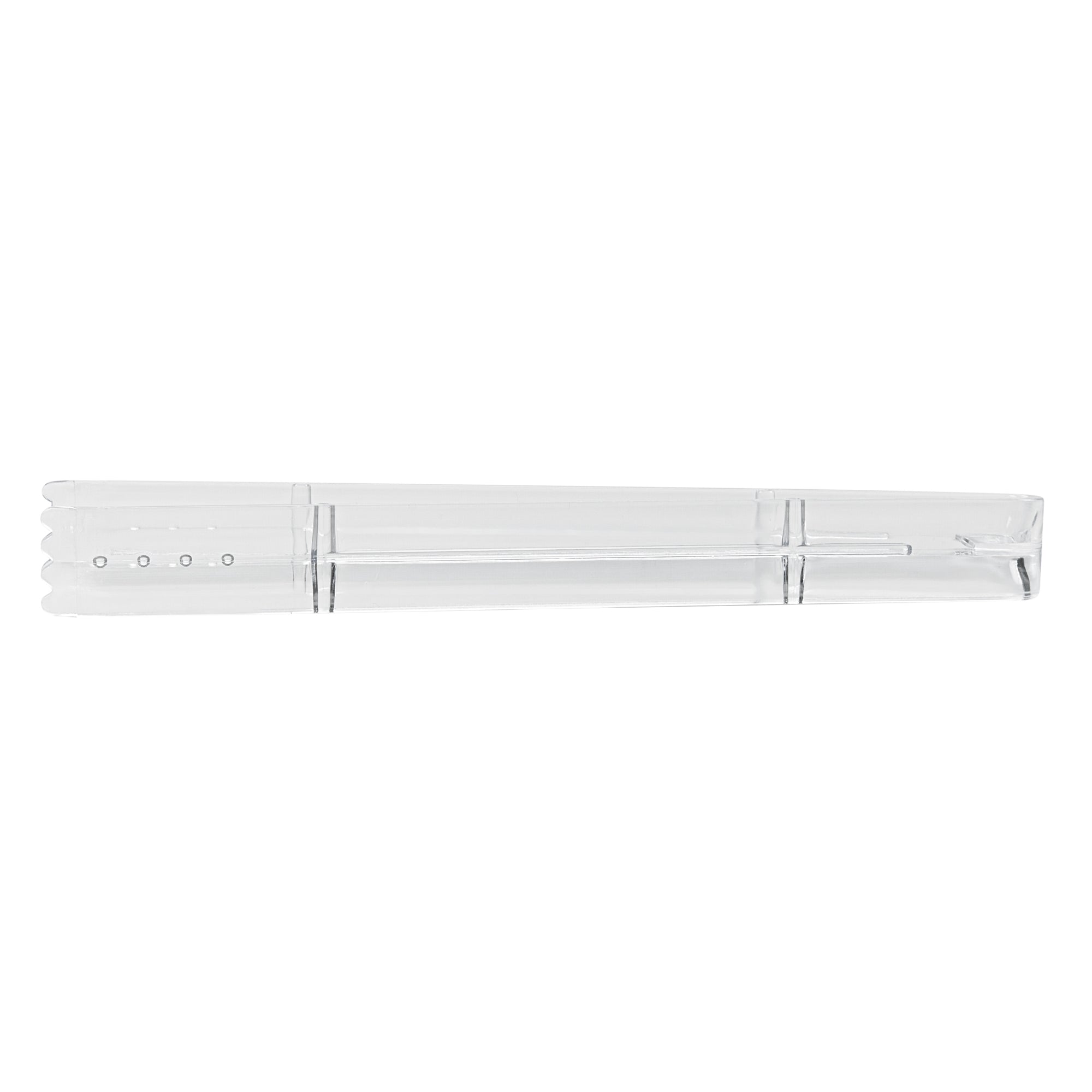 Cater Tek Clear Plastic Tongs - Serrated, Heavy Duty - 9" - 10 count box