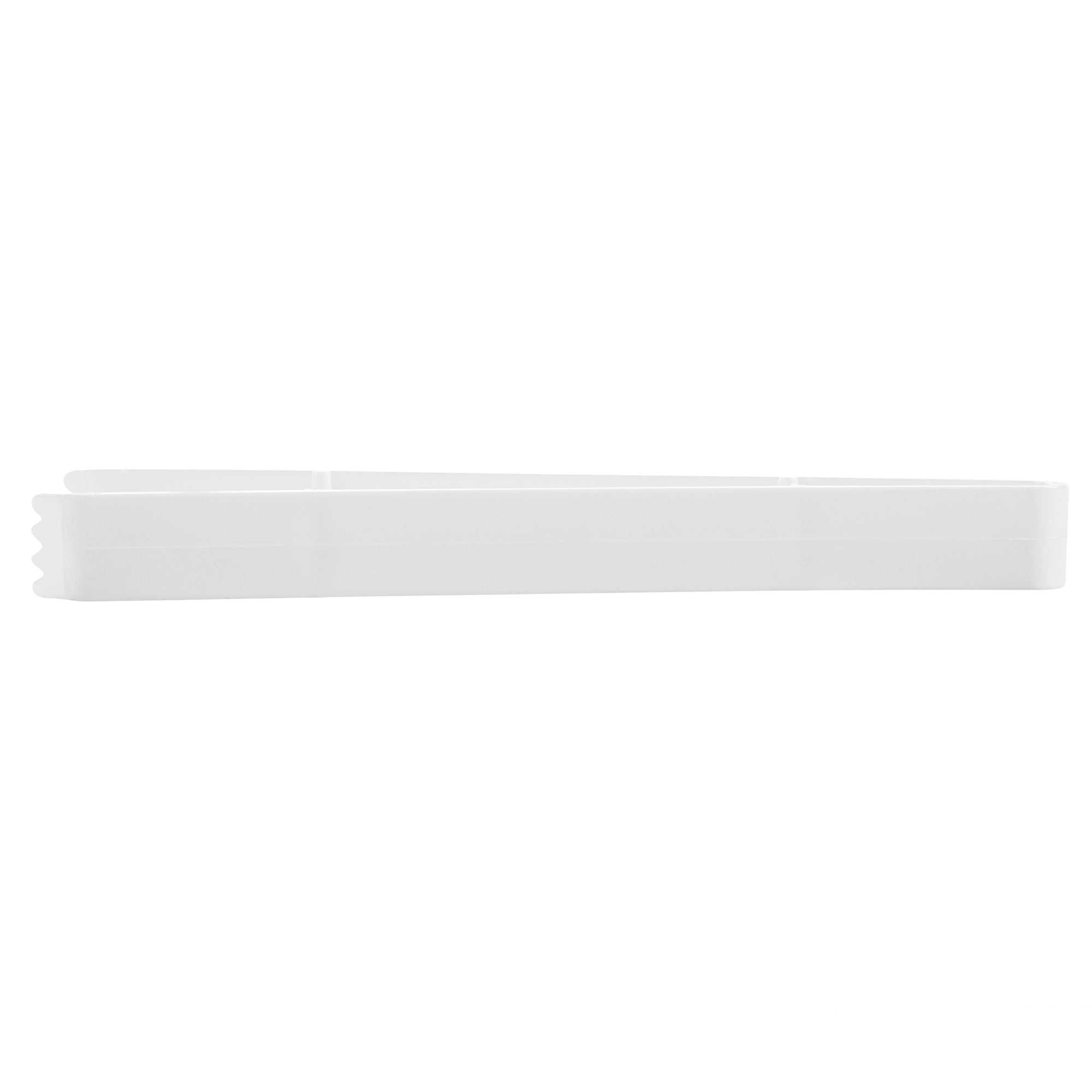 Cater Tek White Plastic Tongs - Serrated, Heavy Duty - 9" - 100 count box