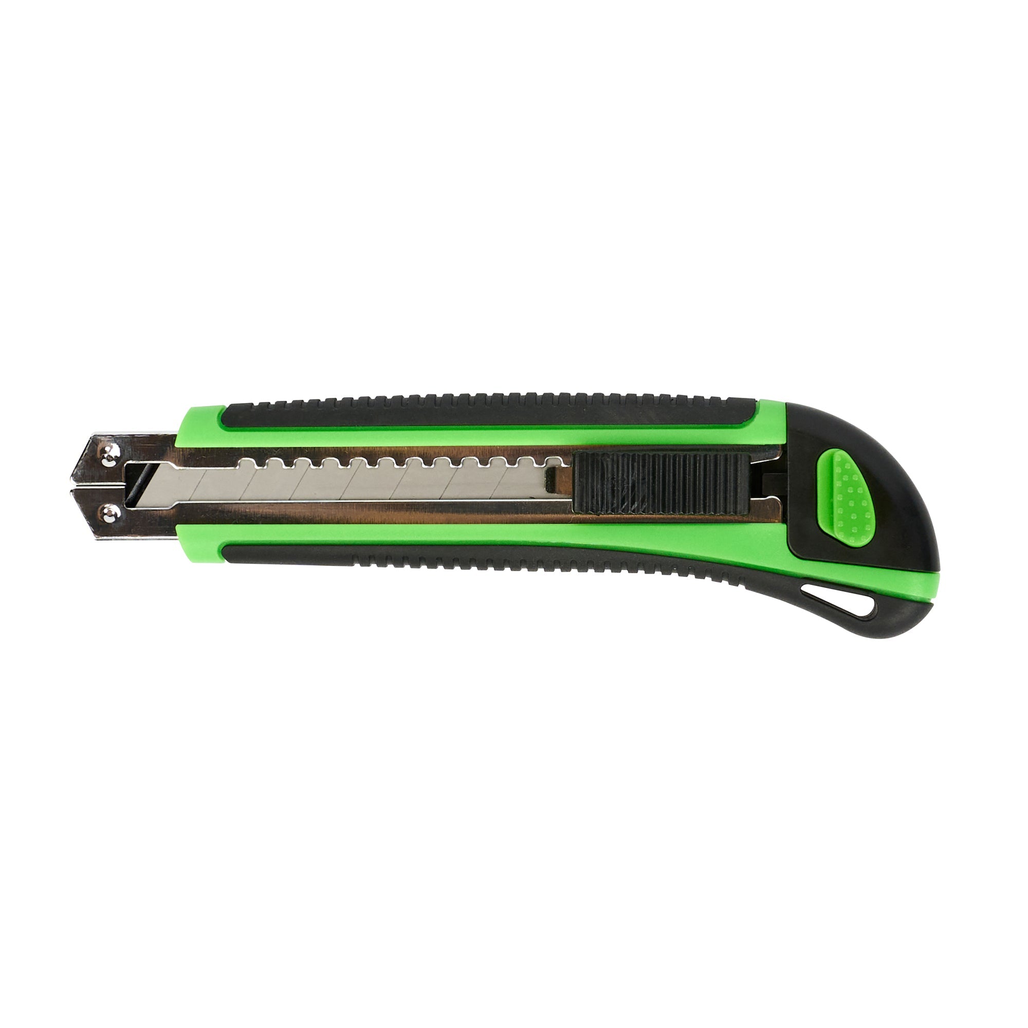 Handy Tek Green Snap Off Blade Knife - Anti-Slip Handle - 6 3/4" - 1 count box