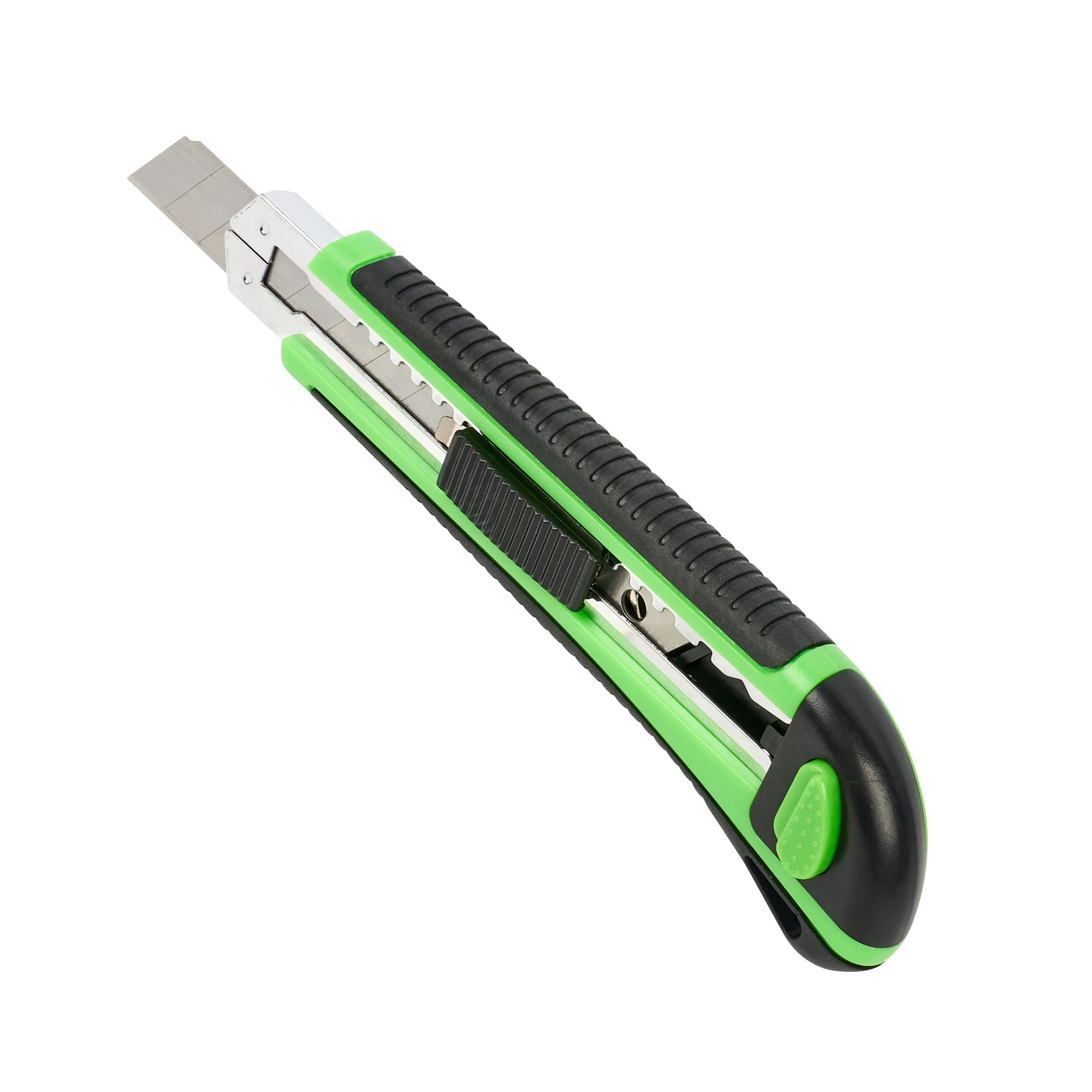 Handy Tek Green Snap Off Blade Knife - Anti-Slip Handle - 6 3/4" - 1 count box