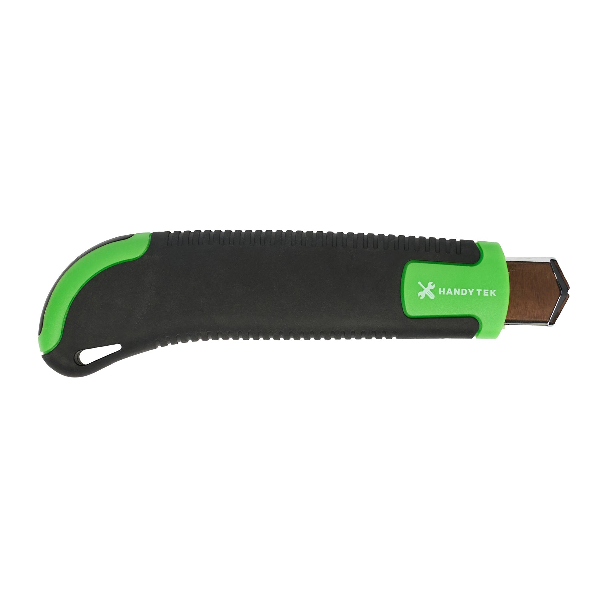 Handy Tek Green Snap Off Blade Knife - Anti-Slip Handle - 6 3/4" - 12 count box