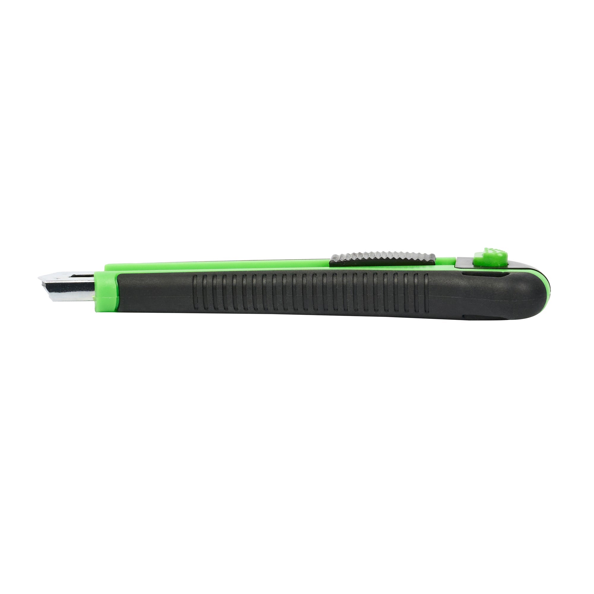 Handy Tek Green Snap Off Blade Knife - Anti-Slip Handle - 6 3/4" - 12 count box