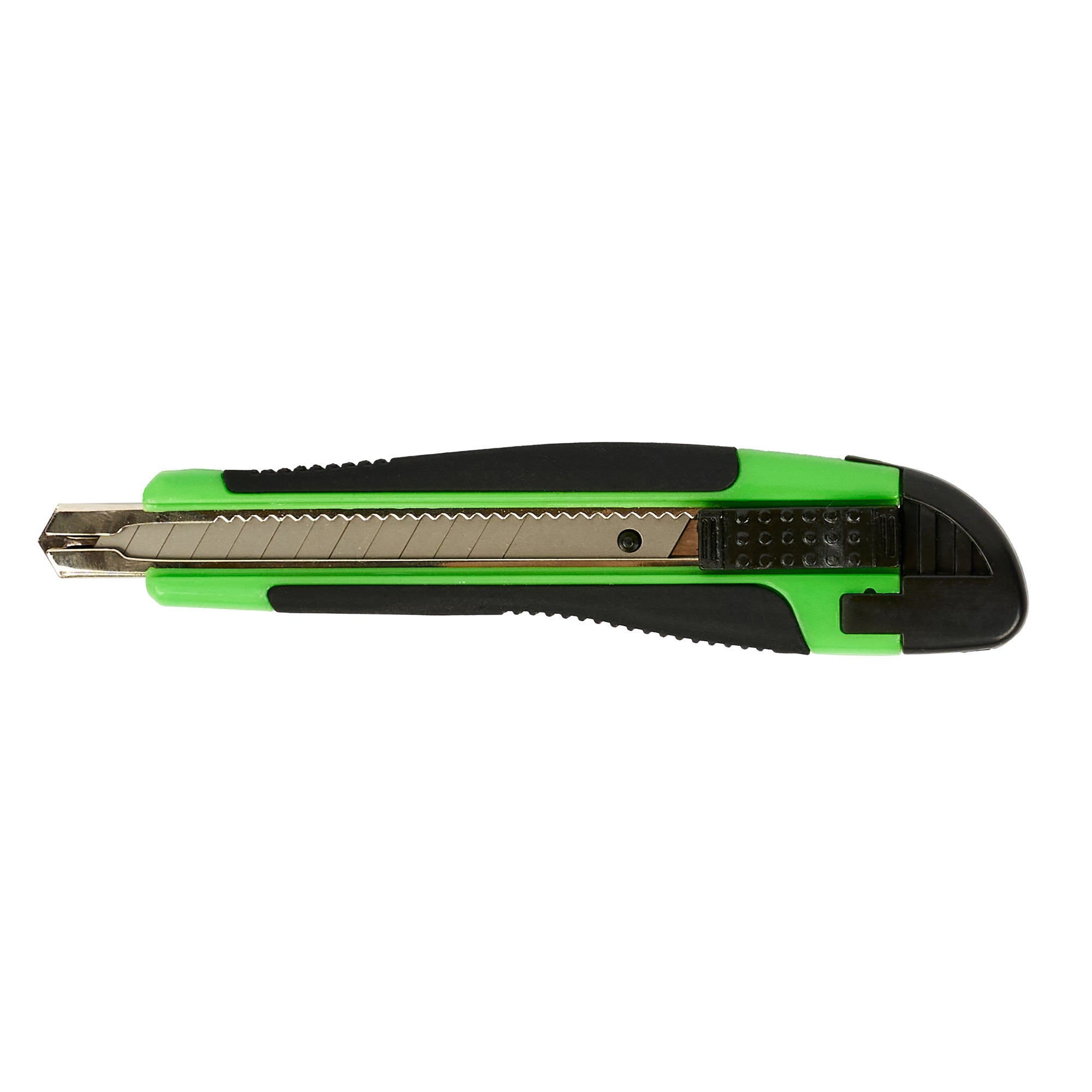 Handy Tek Green Snap Off Blade Knife - Anti-Slip Handle - 5 1/4" - 1 count box