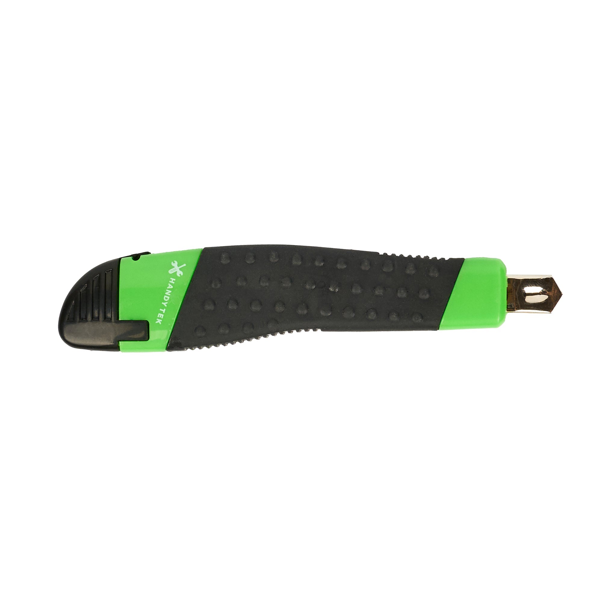 Handy Tek Green Snap Off Blade Knife - Anti-Slip Handle - 5 1/4" - 1 count box
