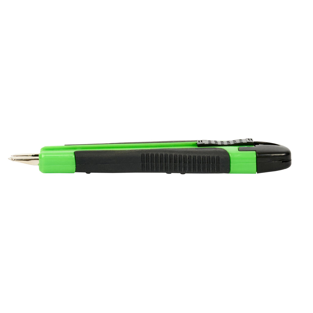 Handy Tek Green Snap Off Blade Knife - Anti-Slip Handle - 5 1/4" - 1 count box