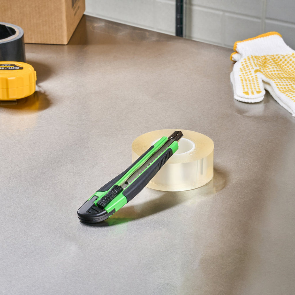 Handy Tek Green Snap Off Blade Knife - Anti-Slip Handle - 5 1/4" - 1 count box