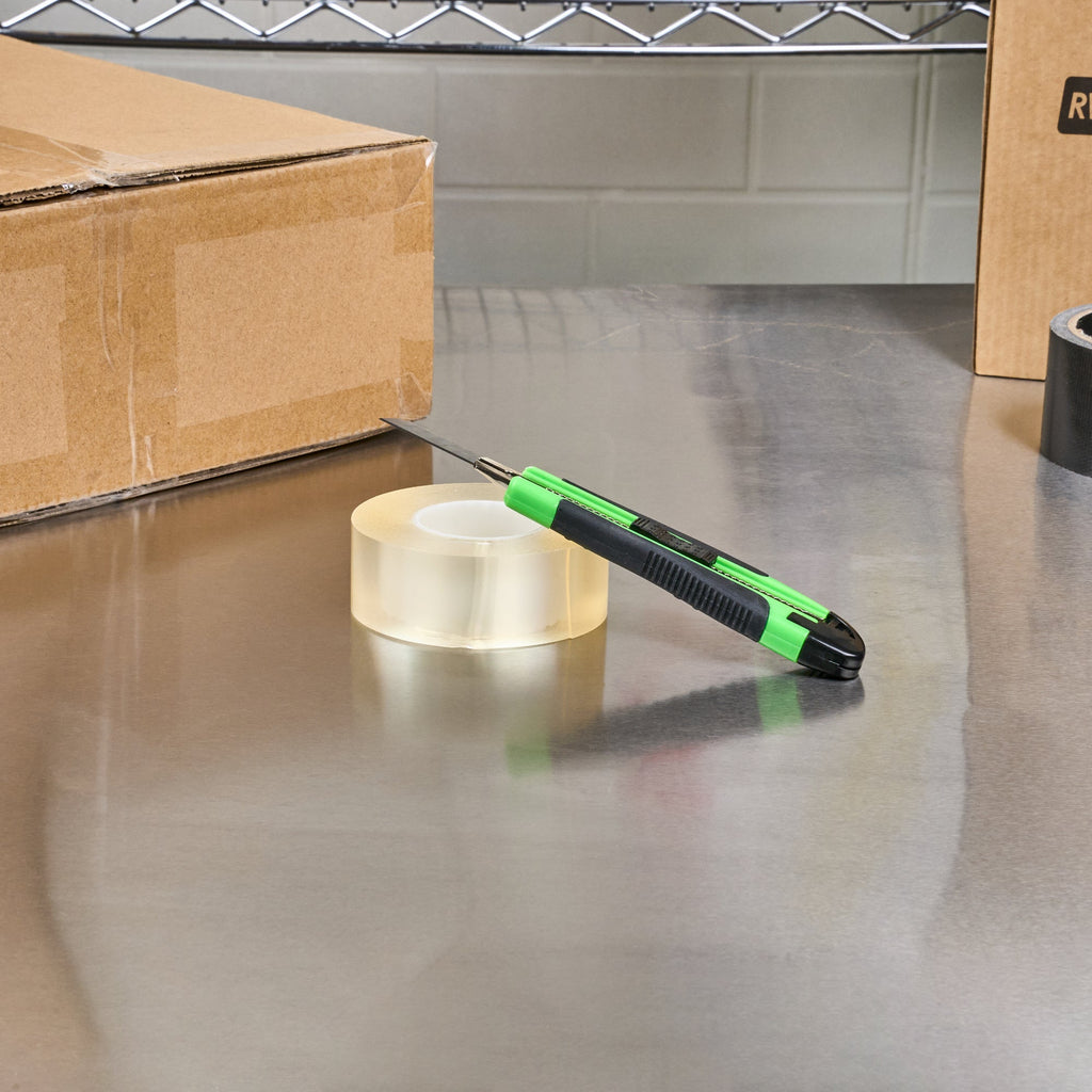 Handy Tek Green Snap Off Blade Knife - Anti-Slip Handle - 5 1/4" - 1 count box