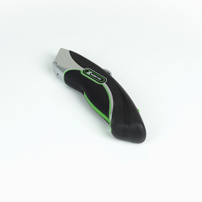 Handy Tek Black Dual Blade Utility Knife - Quick Change, Heavy Duty - 7" - 1 count box