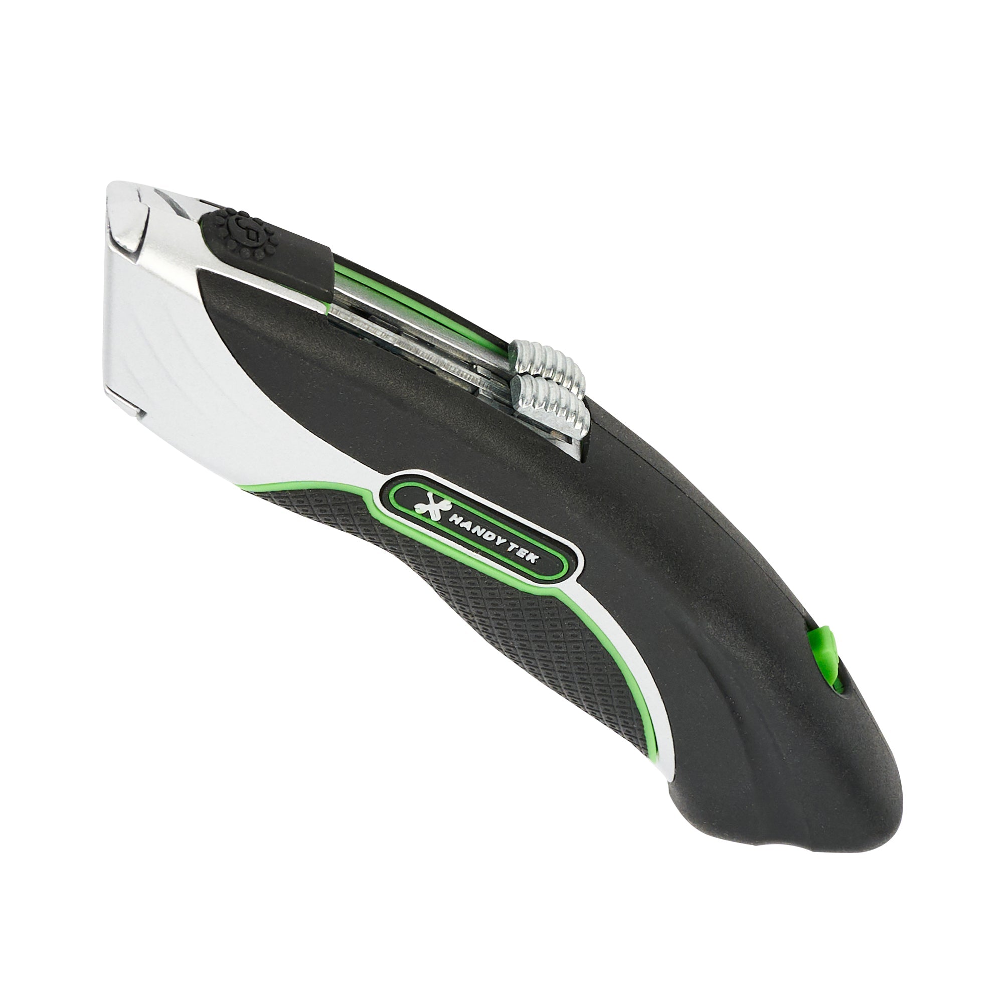 Handy Tek Black Dual Blade Utility Knife - Quick Change, Heavy Duty - 7" - 1 count box