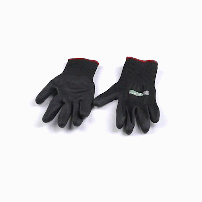 Life Protector Black HPPE Nylon / Spandex Small Work Gloves - with Ultra-Thin Foam Nitrile Palm Coating, Cut-Resistant - Pair - 1 count box