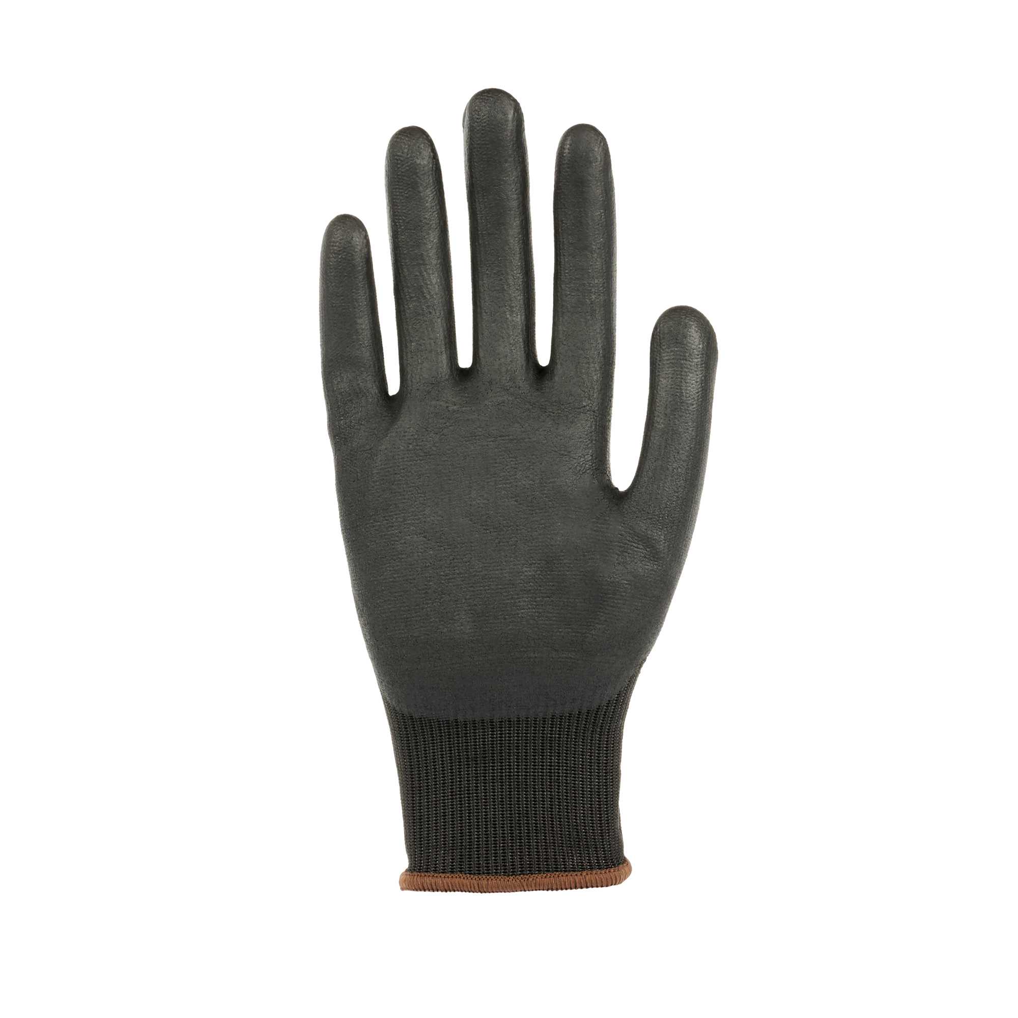 Life Protector Black HPPE Nylon / Spandex Large Work Gloves - with Ultra-Thin Foam Nitrile Palm Coating, Cut-Resistant - Pair - 1 count box