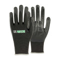 Life Protector Black HPPE Nylon / Spandex Extra Large Work Gloves - Ultra-Thin Foam Nitrile Palm Coating, Cut-Resistant - Pair - 1 count box