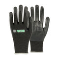 Life Protector Black HPPE Nylon / Spandex Extra Large Work Gloves - Ultra-Thin Foam Nitrile Palm Coating,Cut-Resistant - Pair - 10 count box