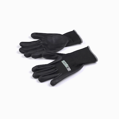 Life Protector Black HPPE Nylon / Spandex Extra Large Work Gloves - Ultra-Thin Foam Nitrile Palm Coating,Cut-Resistant - Pair - 10 count box