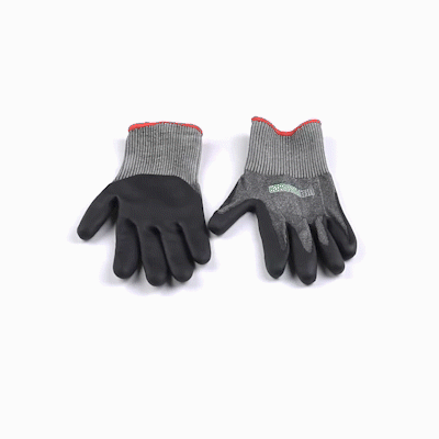 Life Protector Gray HPPE Polyester / Spandex Small Work Gloves - Ultra-Thin Foam Nitrile Palm Coating, Cut-Resistant - Pair - 10 count box