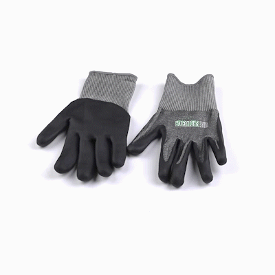 Life Protector Gray HPPE Polyester / Spandex Extra Large Work Gloves - with Foam Nitrile Palm Coating, Cut-Resistant - Pair - 1 count box