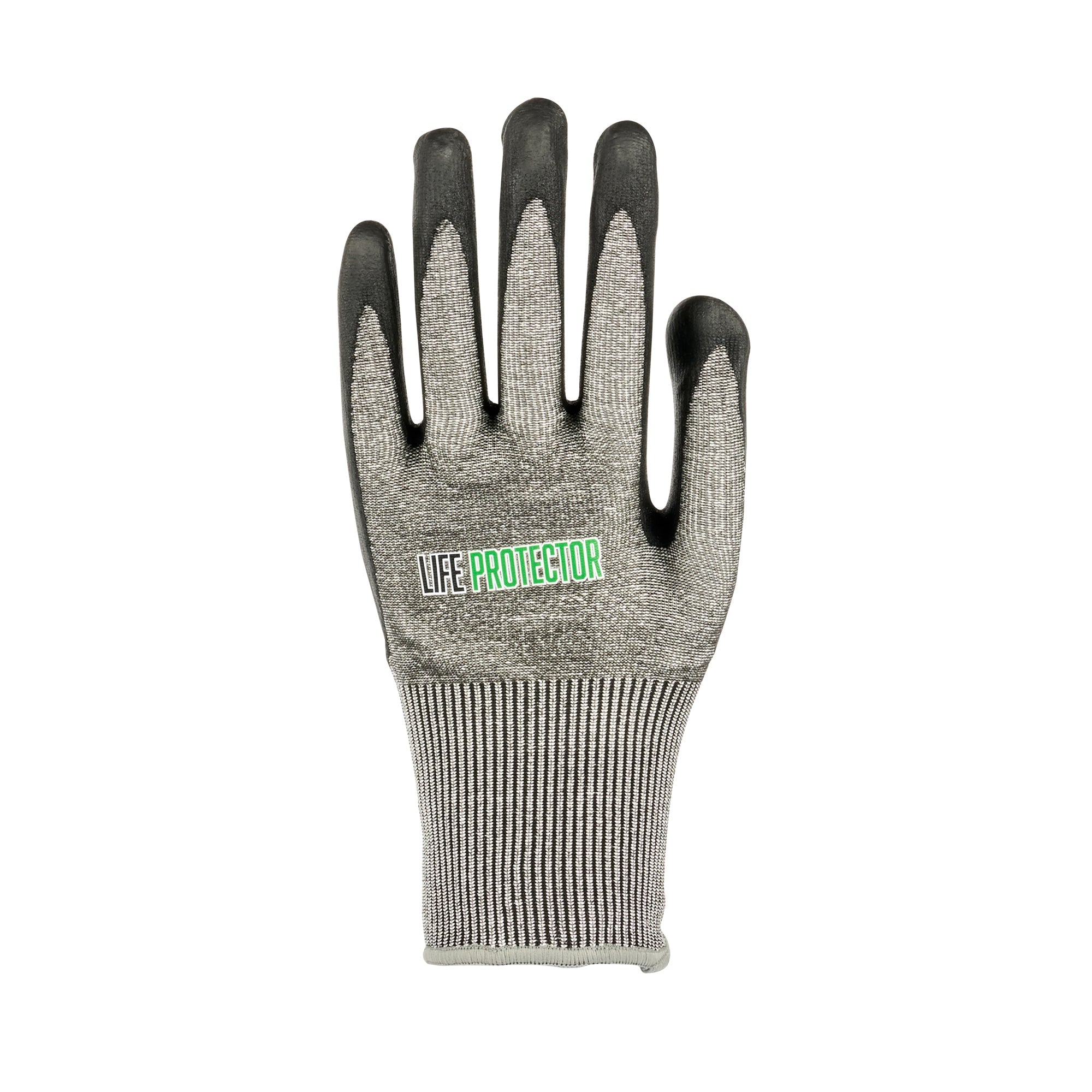 Life Protector Gray HPPE Polyester / Spandex Extra Large Work Gloves - with Foam Nitrile Palm Coating, Cut-Resistant - Pair - 1 count box