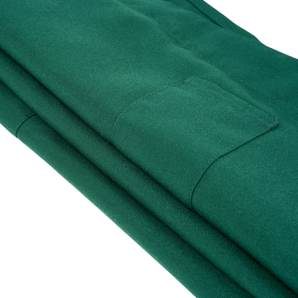 Chef 101 Green Standard Bib Apron - with 3 Pockets - 32 1/2'' x 27 1/2'' - 100 count box