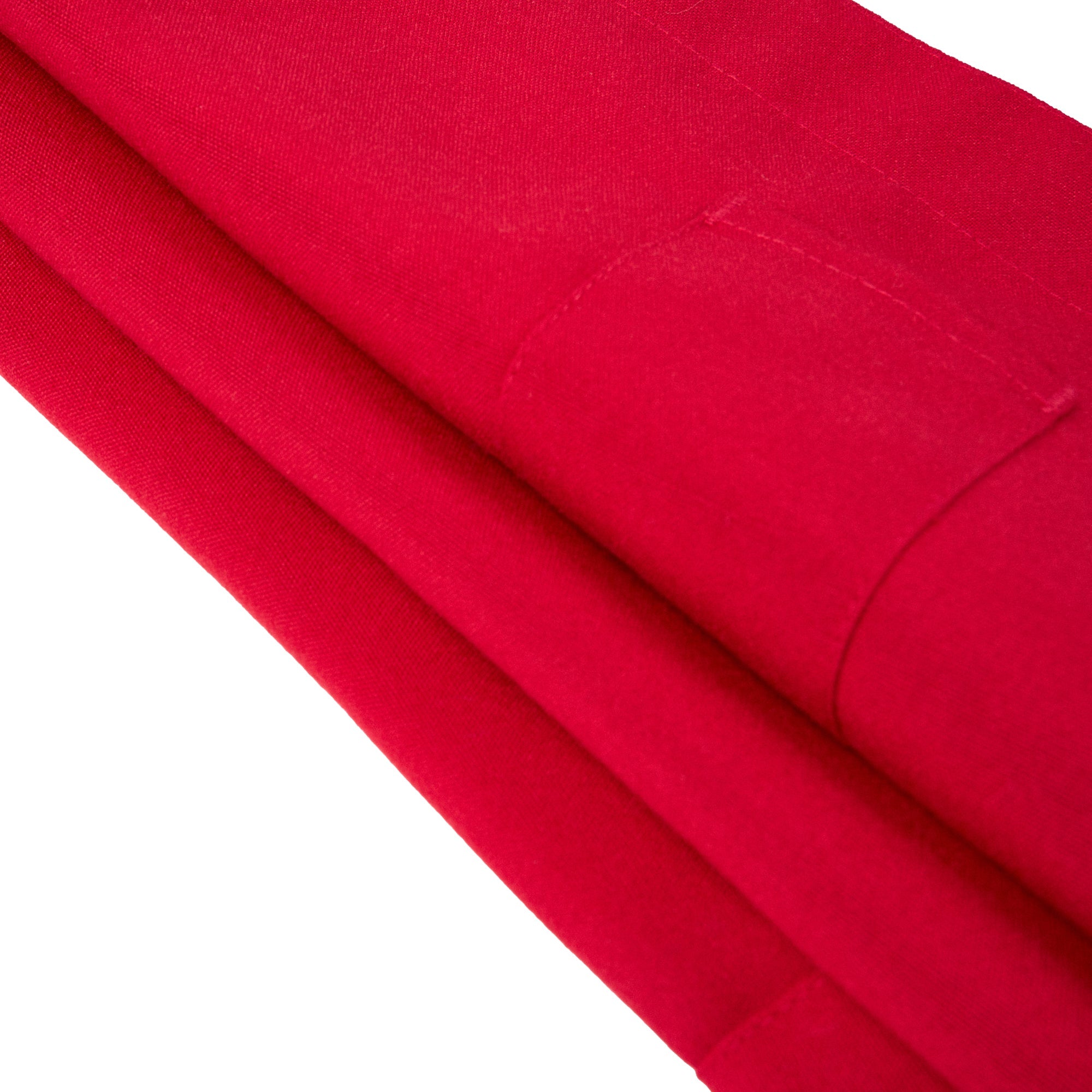 Chef 101 Red Standard Bib Apron - with 3 Pockets - 32 1/2'' x 27 1/2'' - 1 count box