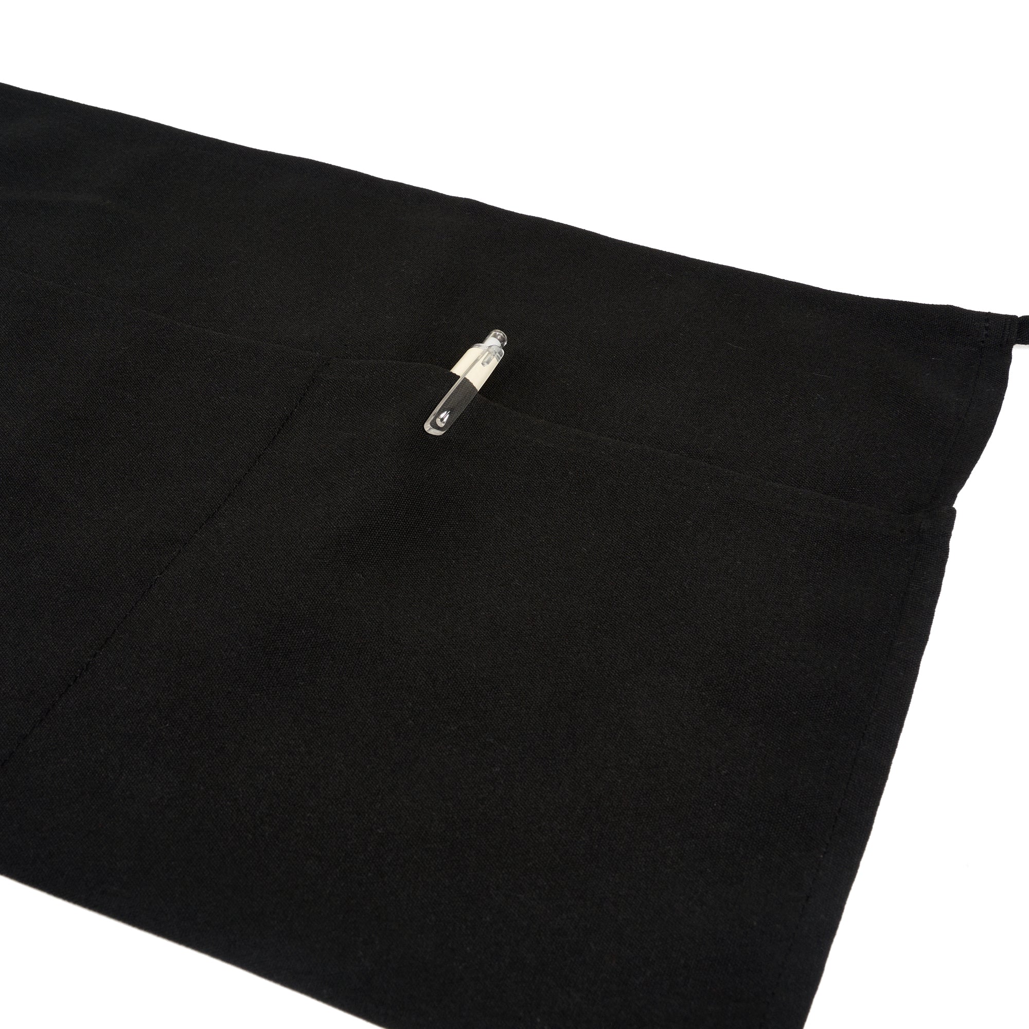 Chef 101 Black Standard Waist Apron - with 3 Pockets - 24" x 12" - 1 count box