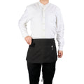 Chef 101 Black Standard Waist Apron - with 3 Pockets - 24" x 12" - 100 count box