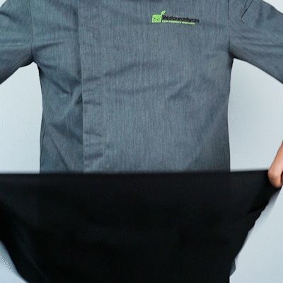 Chef 101 Black Standard Waist Apron - with 3 Pockets - 24" x 12" - 100 count box