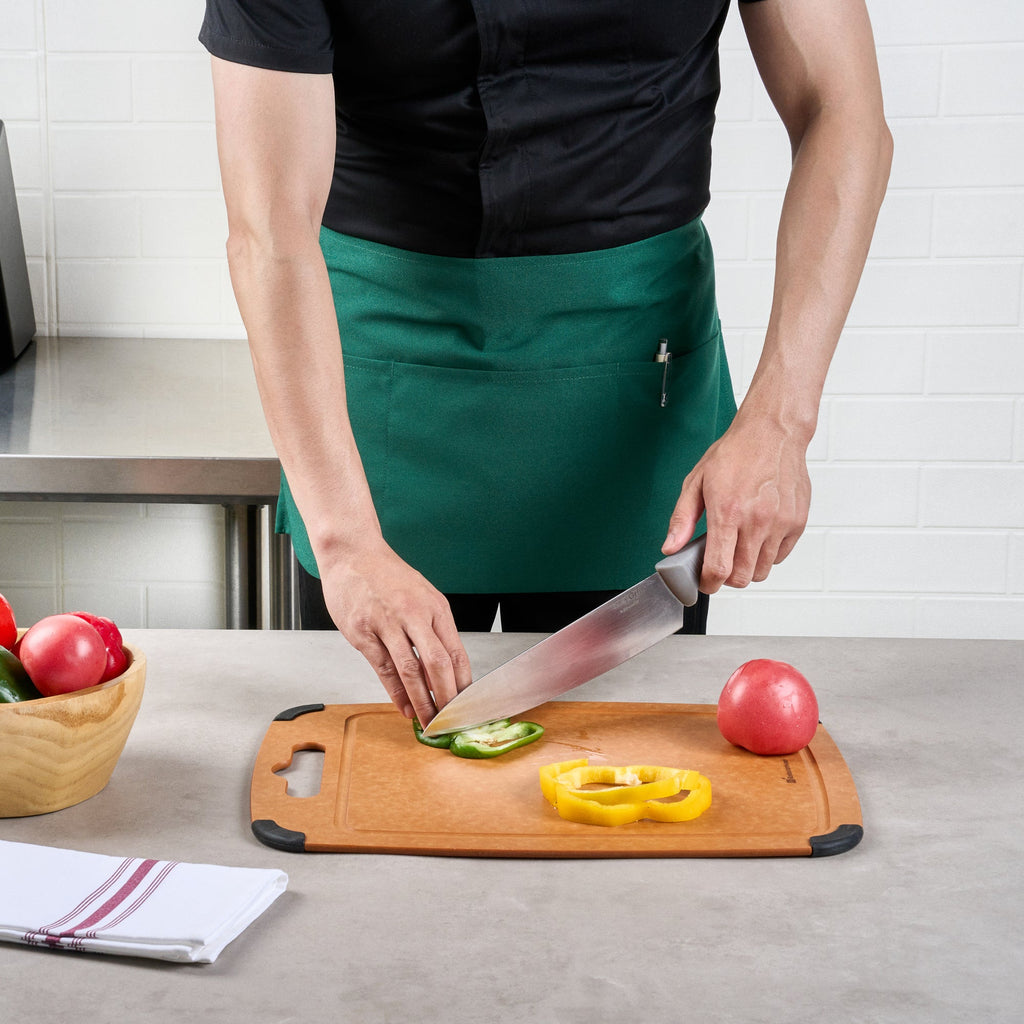 Chef 101 Green Standard Waist Apron - with 3 Pockets - 24" x 12" - 100 count box